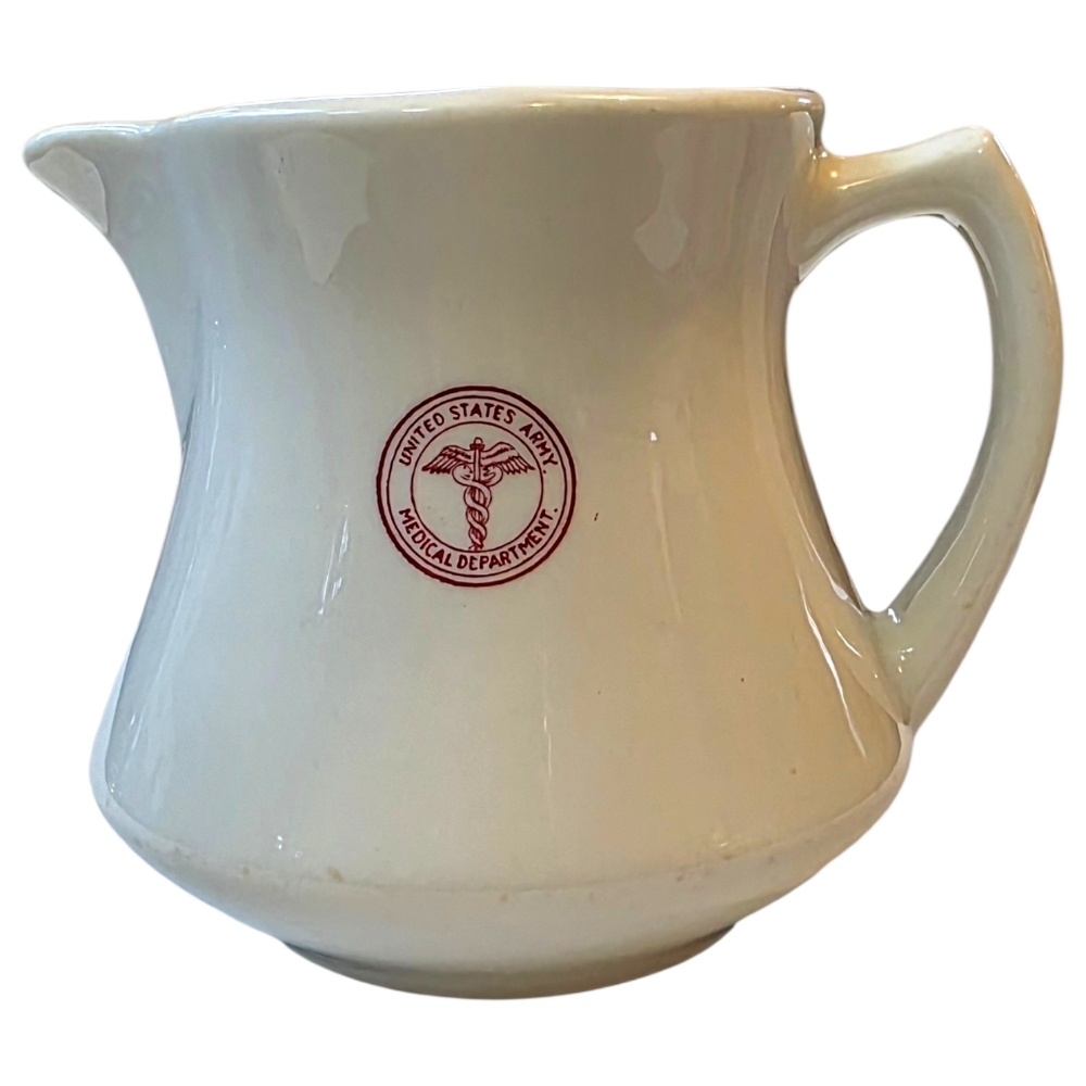 Vintage 1940s U.S. Army Medical Department Ironstone Creamer McNicol China - Picture 2 of 8